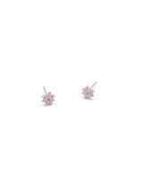 CZ Tiny Flower Clear Sterling Silver